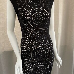 Zara Collection Elegant Black Lace Dress